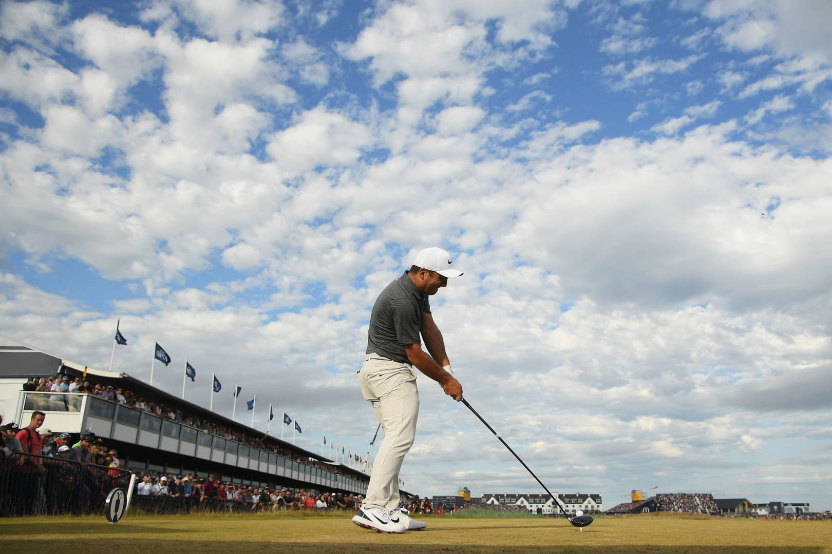 Molinari tee shot Carnoustie 2018
